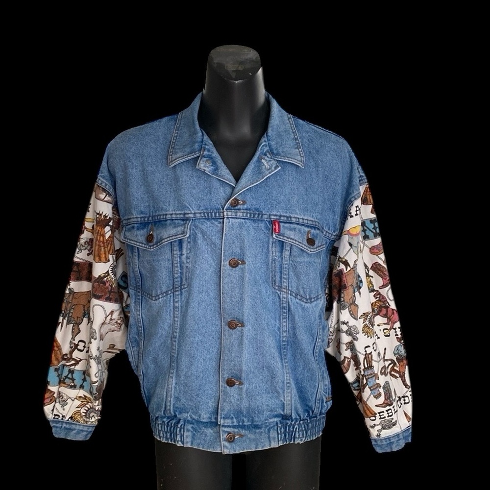 ‼️RARE‼️ Vintage Beautiful COBRA Western Jean Jacket